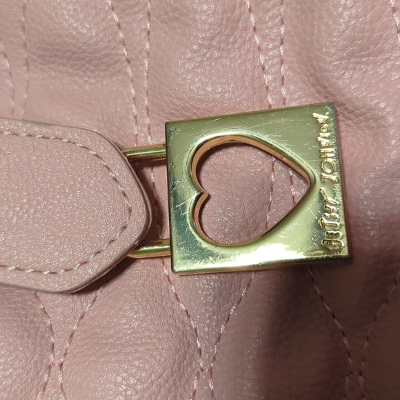 Pink Betsey Johnson purse bag tote with detachable bow and adjustable strap - Picture 4 of 11